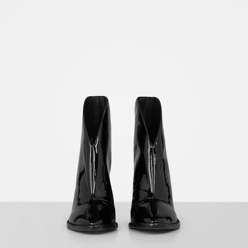 AllSaints Miraba Patent Leather Boots - Picture 2 of 8